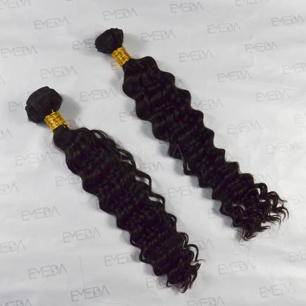 Brazilian vigin human hair weaving deep wave natural color CX029